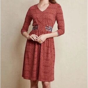 Matilda Jane Ariana Paisley Floral Friends Forever Dress Cottage Whimsy Boho XS